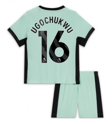 Chelsea Lesley Ugochukwu #16 Tercera Equipación Niños 2023-24 Manga Corta (+ Pantalones cortos)